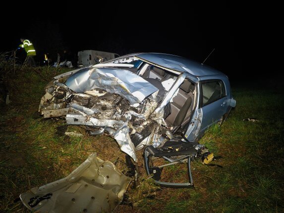 Brutális baleset, ketten meghaltak - Frontális ütközés Soltnál