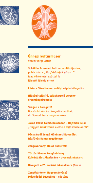 Különleges program április 13-án - 25 éves a Míves Tojás Múzeum