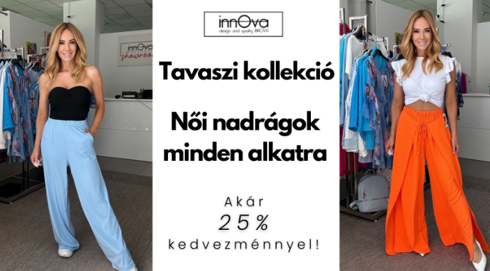 Női nadrág méretek - Tavaszi kollekció akár 25% kedvezménnyel
