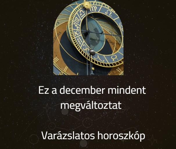 Ez a december mindent megváltoztat - Varázslatos horoszkóp